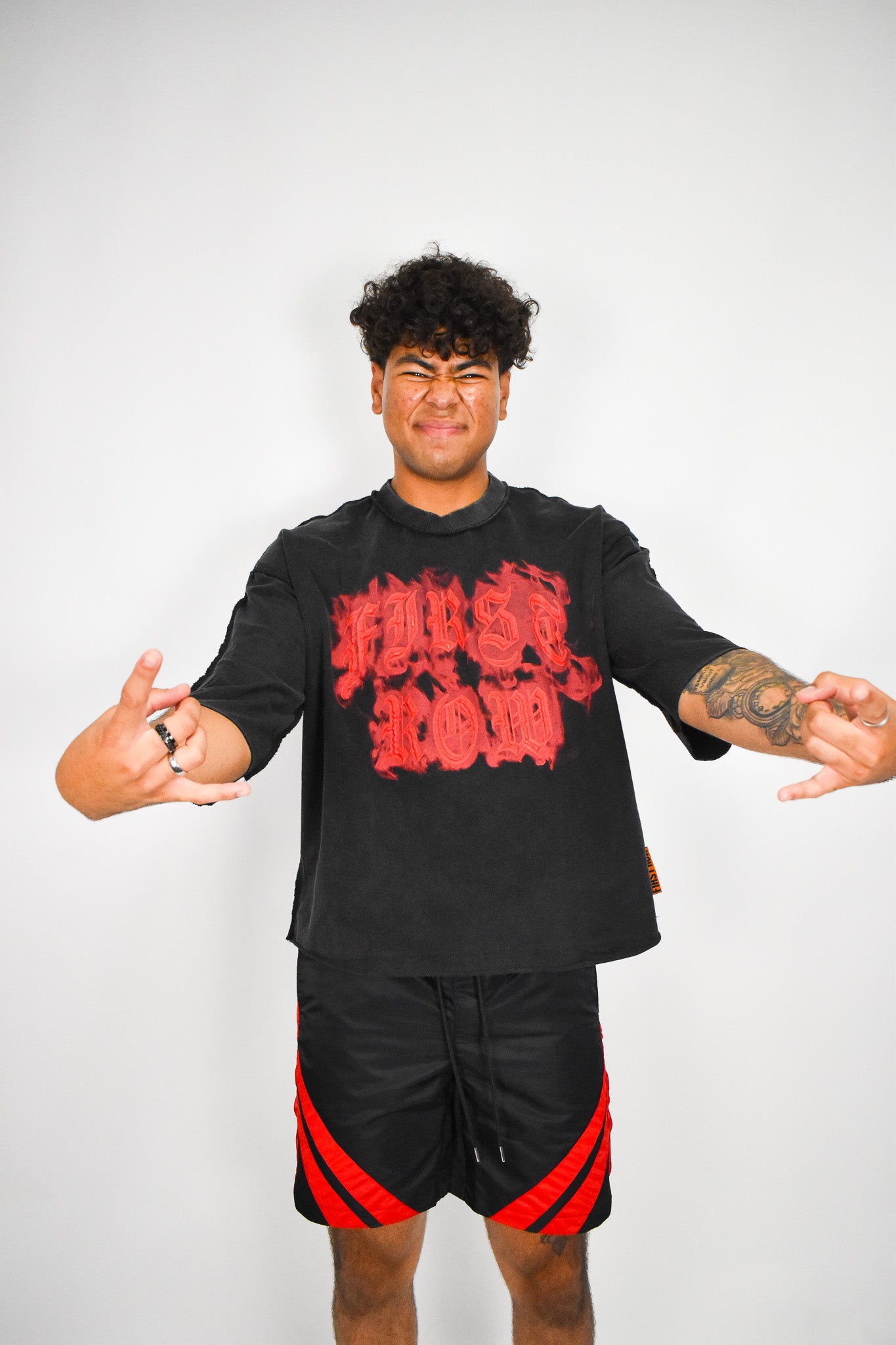 Wake Up Red Crop Shirt
