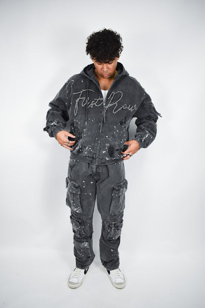 Coal Stud Zip Up Hoodie