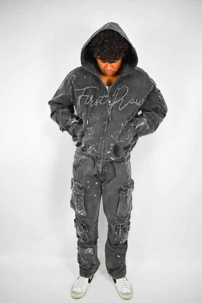 Coal Stud Zip Up Hoodie