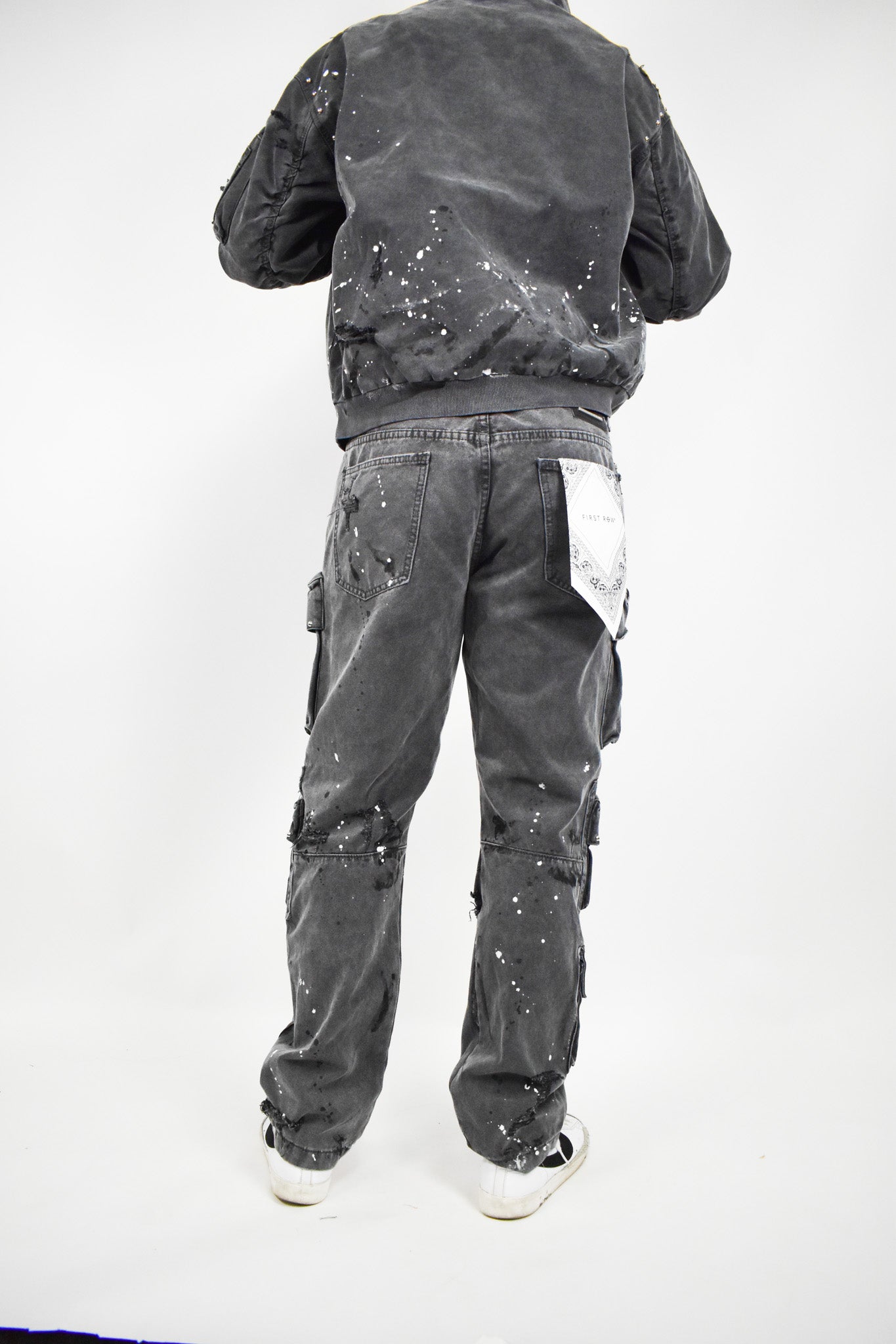 Coal Stud Cargo Pants