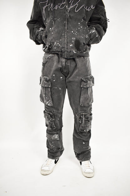Coal Stud Cargo Pants
