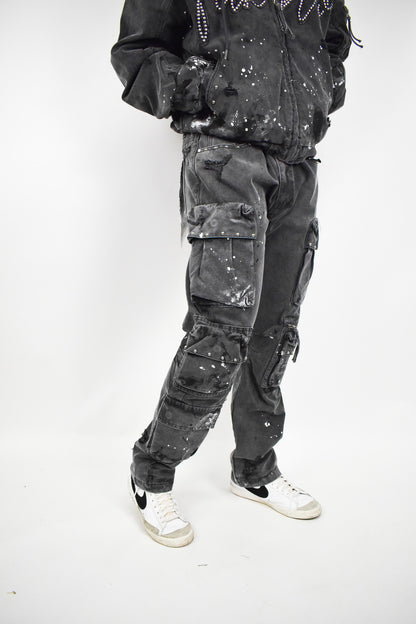 Coal Stud Cargo Pants