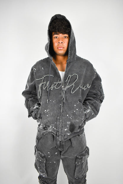 Coal Stud Zip Up Hoodie