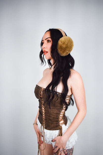 Outride Brown Corset Top