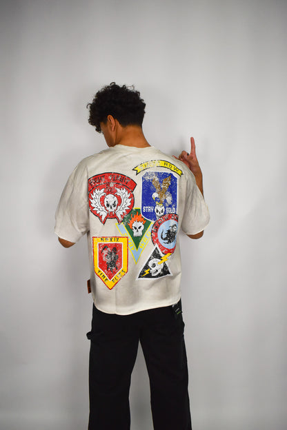 Stamp All Over Crop Shirt
