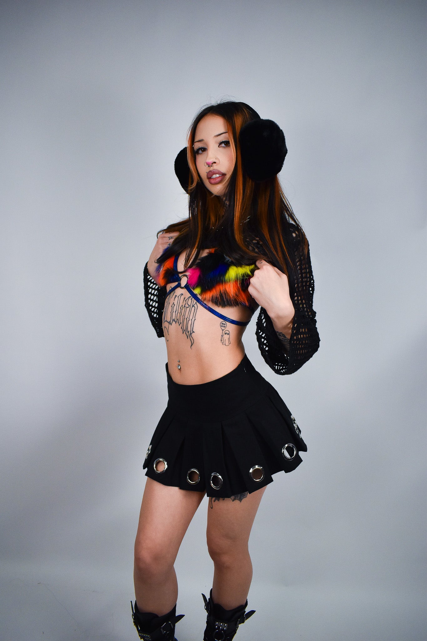 Lava Fuzzy Triangle Top