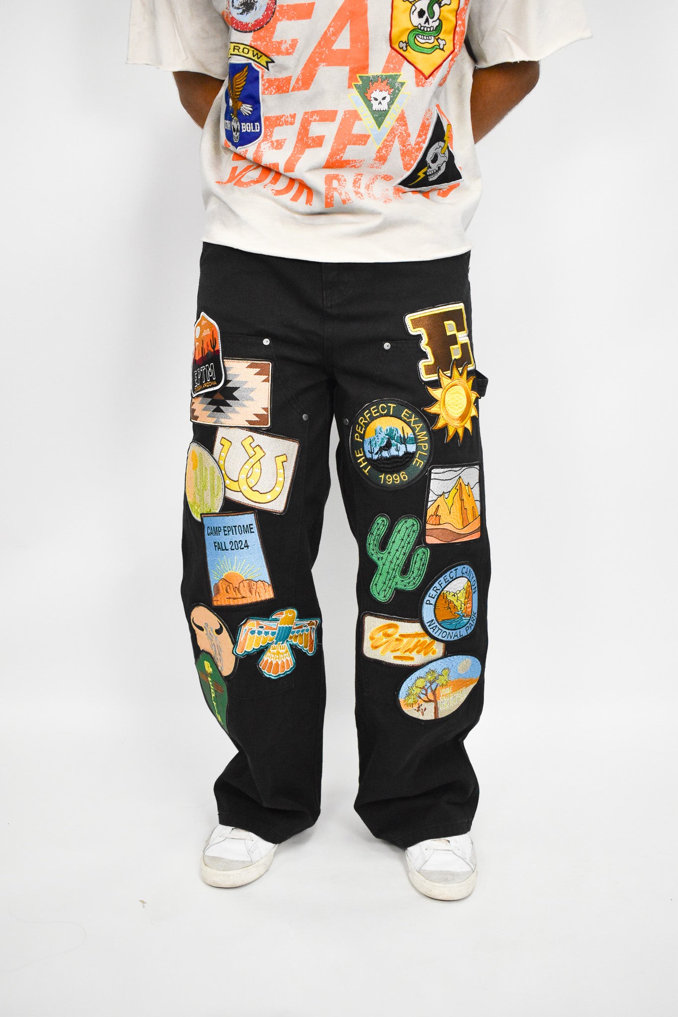Patch All Over Pants