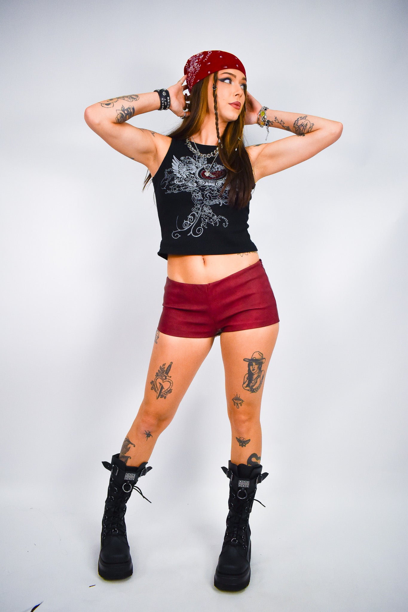 Deadline Red Micro Shorts