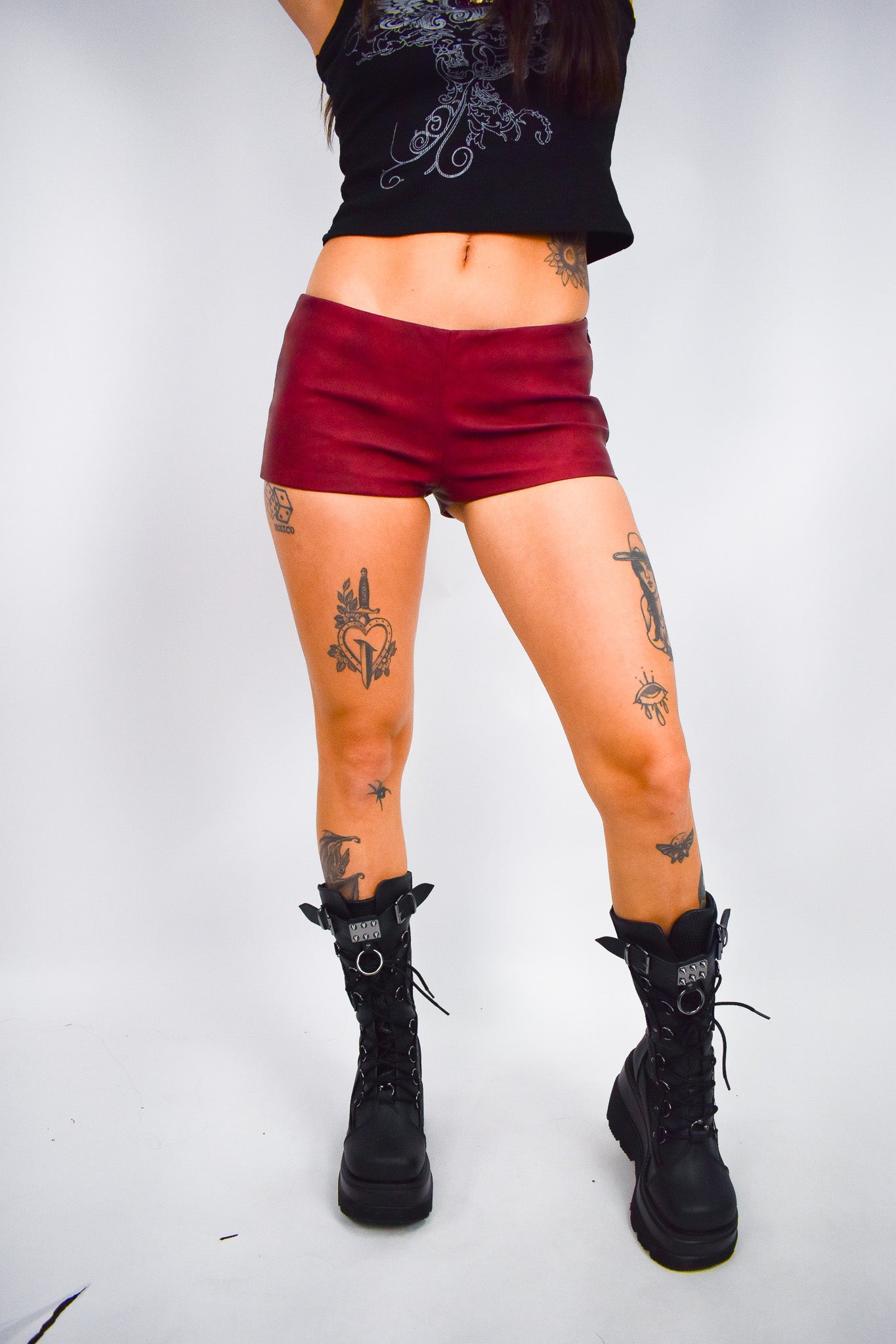 Deadline Red Micro Shorts