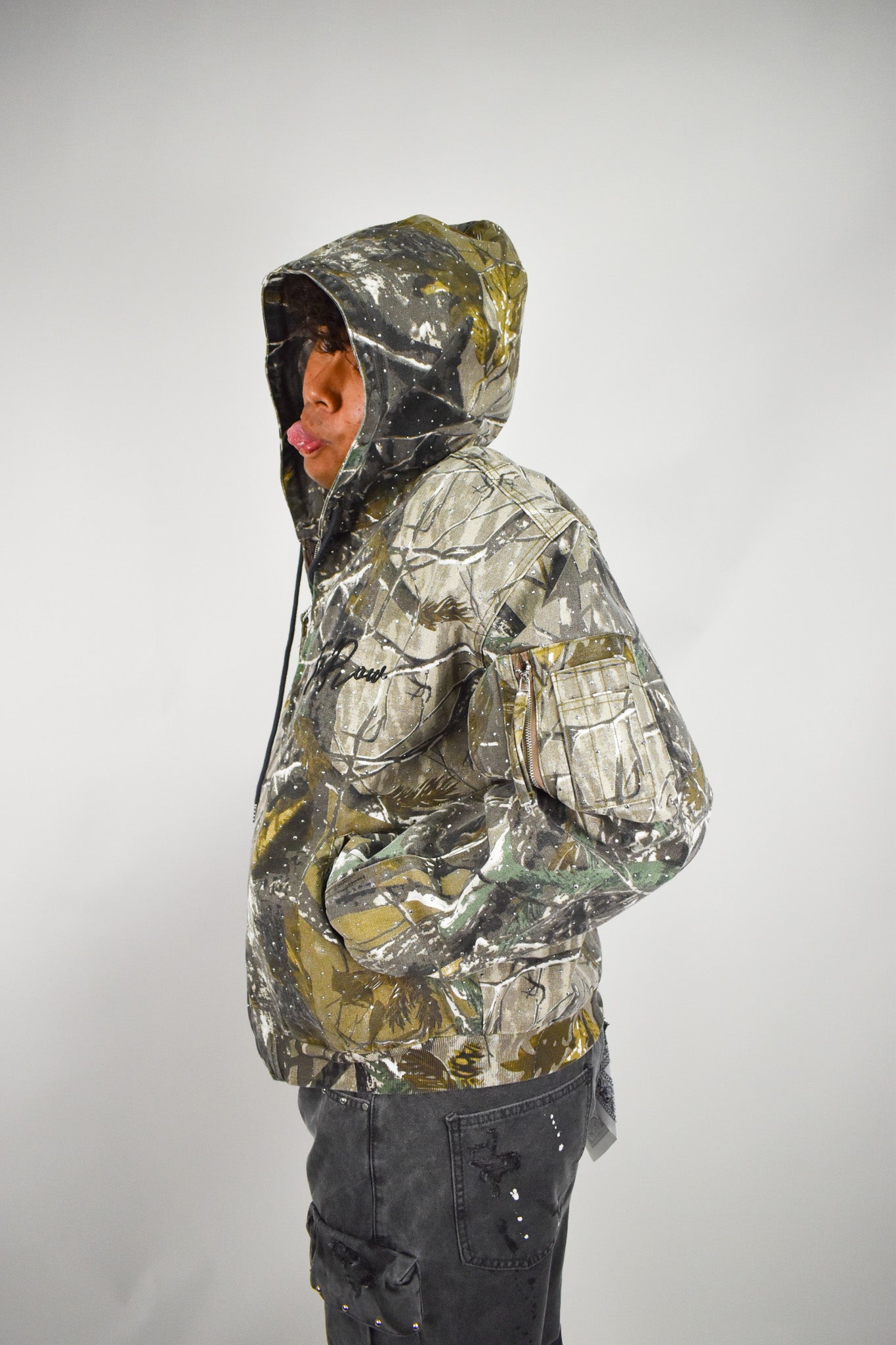 Coco Camo Zip Up Jacket