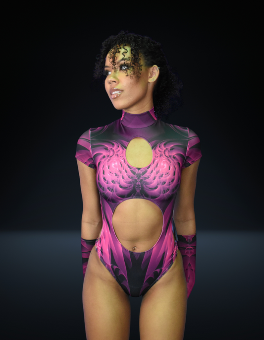 Antimatter Magenta Keyhole Bodysuit