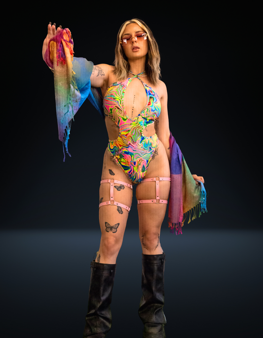 Trippin Cross Bodysuit