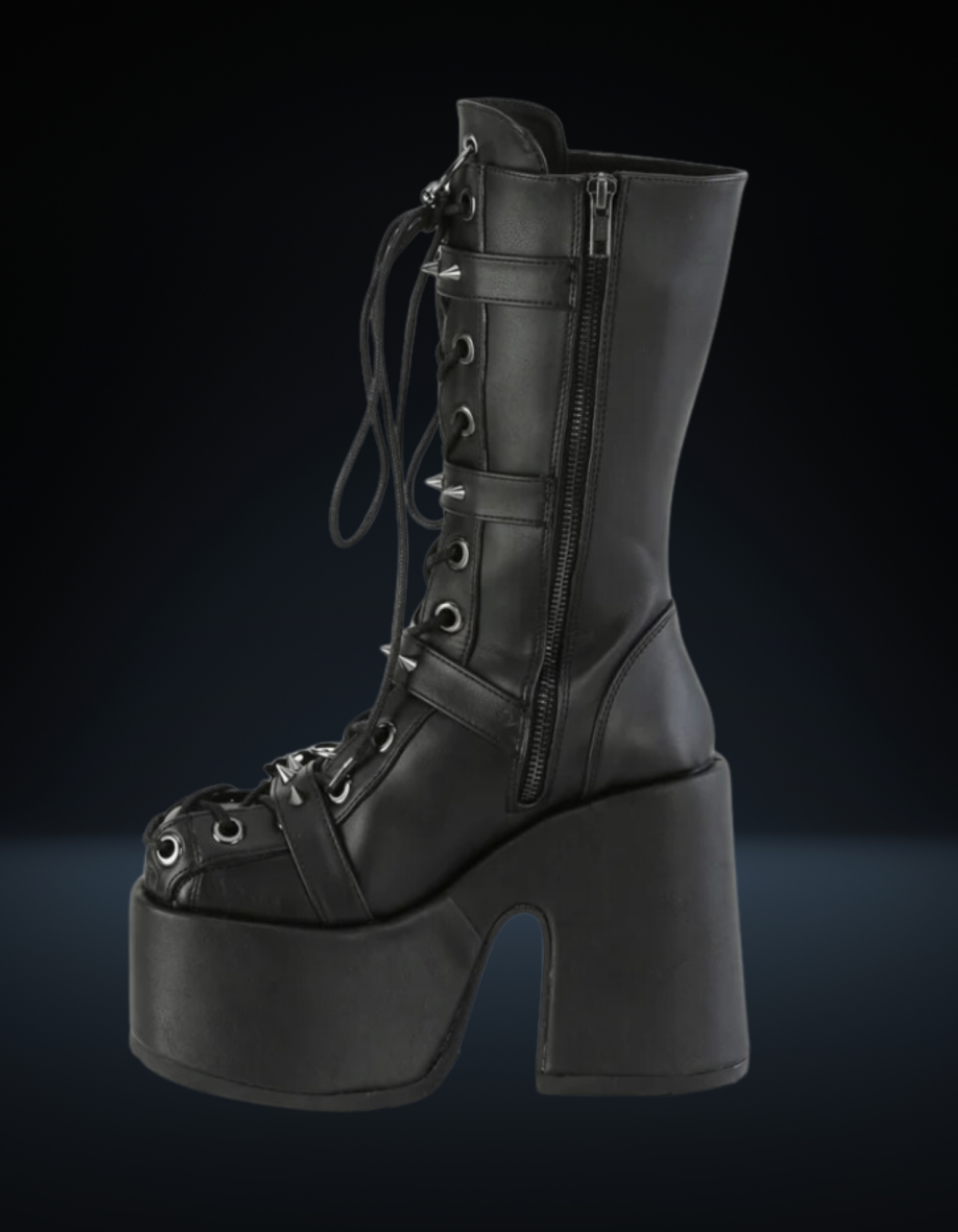 Demonia Skull Buckle Platform – Rave Camp