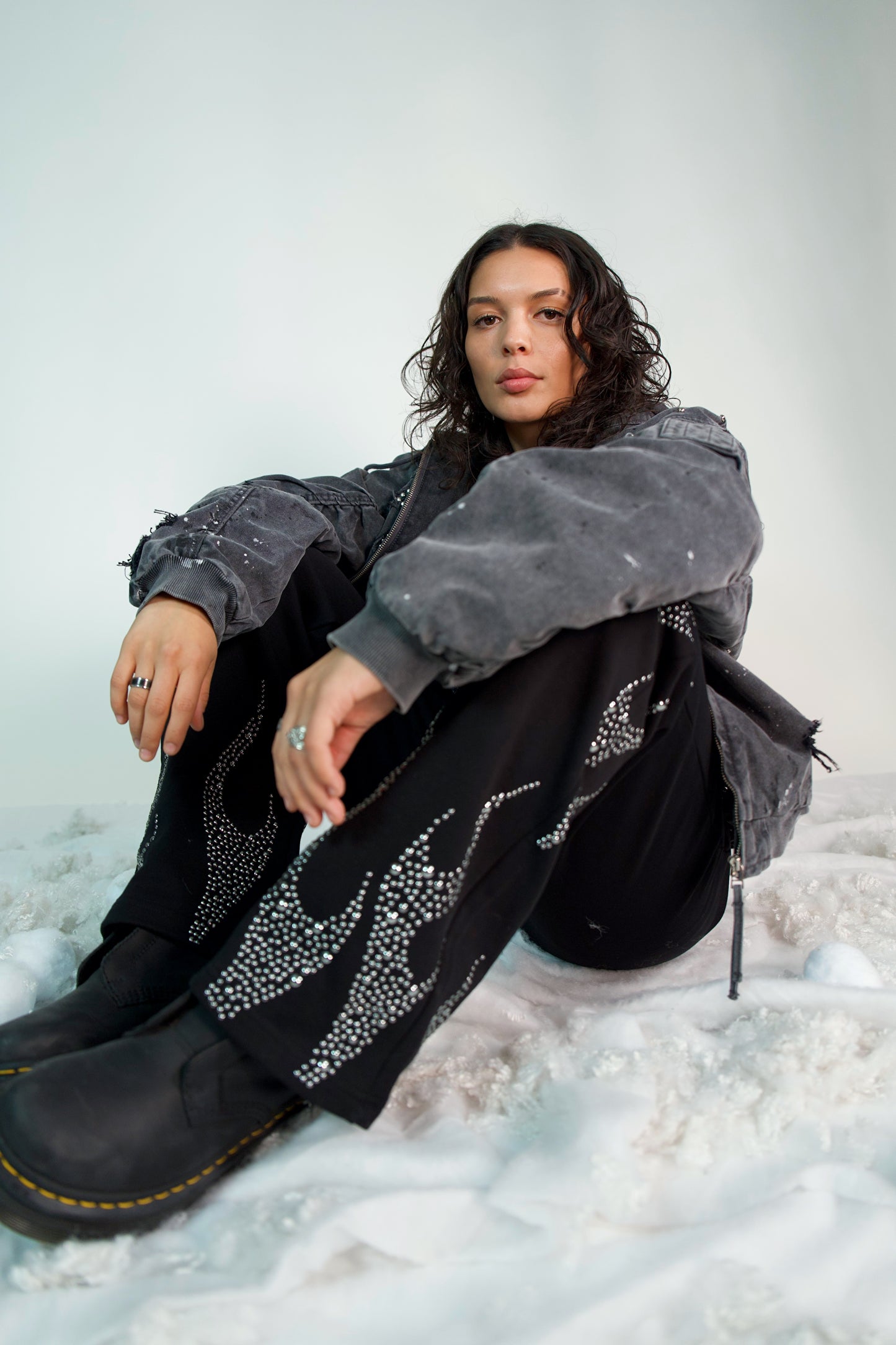 Metal Flame Sweat Pants