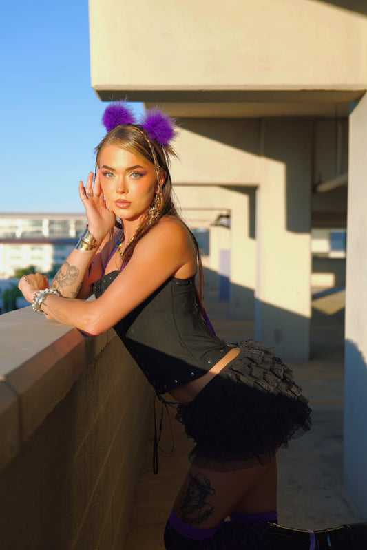 Bloom Ruffle Lace Shorts