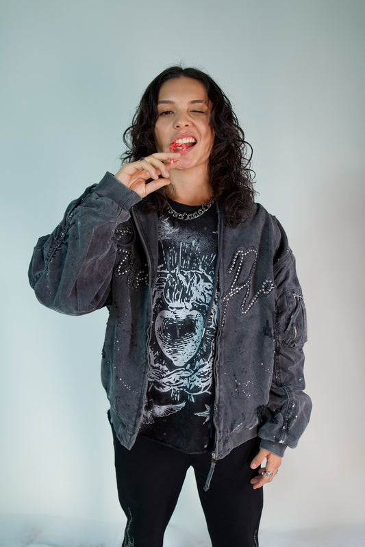 Coal Stud Zip Up Hoodie