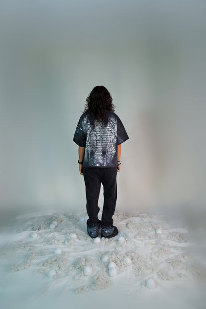 Y2K White Flame Jogger Pants