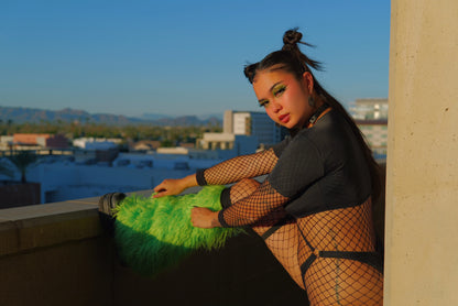 Demonia Leg Warmer Boot Sleeve Green