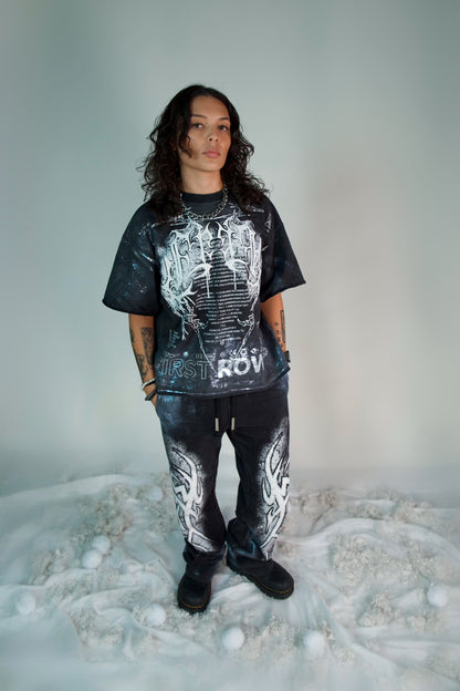 Y2K Smoke Cropped Shirt