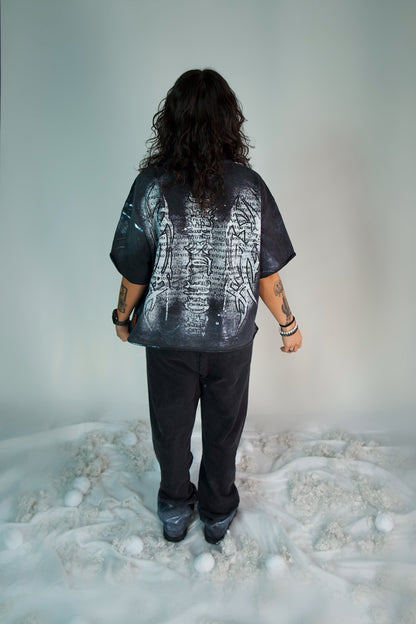 Y2K Smoke Cropped Shirt