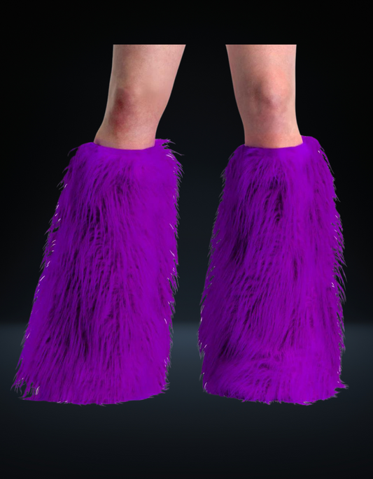 Demonia Leg Warmer Boot Sleeve Purple