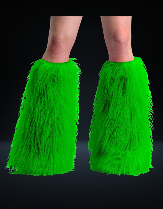 Demonia Leg Warmer Boot Sleeve Green